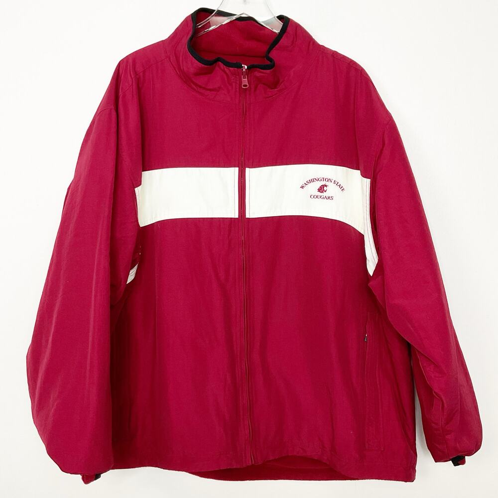 Vintage Russell WSU Washington State University Cougars Reversible Jacket 2XL